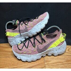 Nike Space Hippie 04 Lemon Venom Red Sneakers Size 8 Women CD3476-700